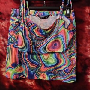 Colorful Swirl Pattern Two Piece Set